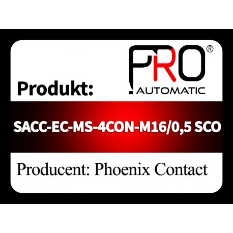 SACC-EC-MS-4CON-M16/0,5 SCO