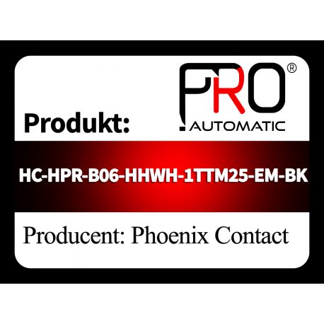 HC-HPR-B06-HHWH-1TTM25-EM-BK
