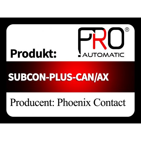 SUBCON-PLUS-CAN/AX