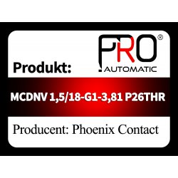 MCDNV 1,5/18-G1-3,81 P26THR
