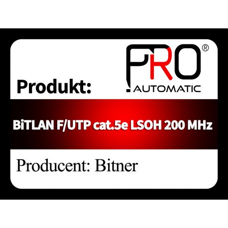 BiTLAN F UTP cat.5e LSOH 200 MHz